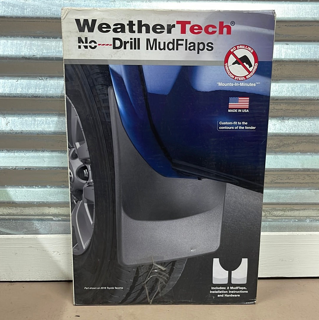 Weather tech no drill mud flaps